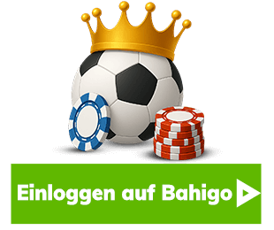Fussball mit goldener Krone und Casinochips als Symbol für Sportwetten und Anmeldung